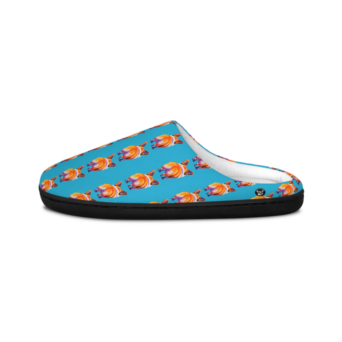 Corgi Butt Stripes Artistic Portrait Women's Slippers