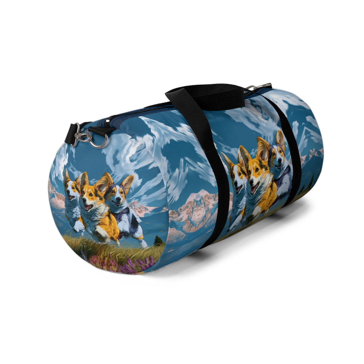 Corgi Racers Running Duffel Bag - Corgi Racing Travel Gym Bag