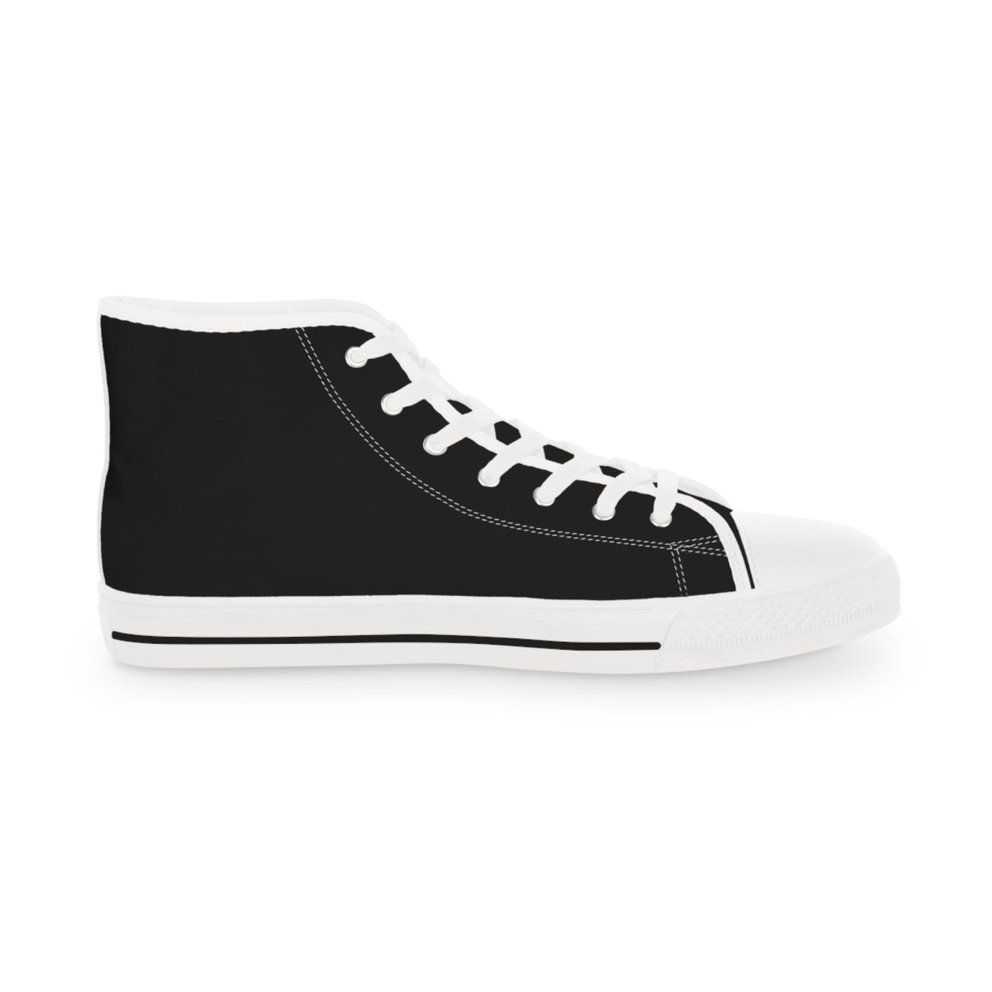 I Heart Corgis Men's High Top Casual Black Canvas Sneakers with Two Corgi Best Buds