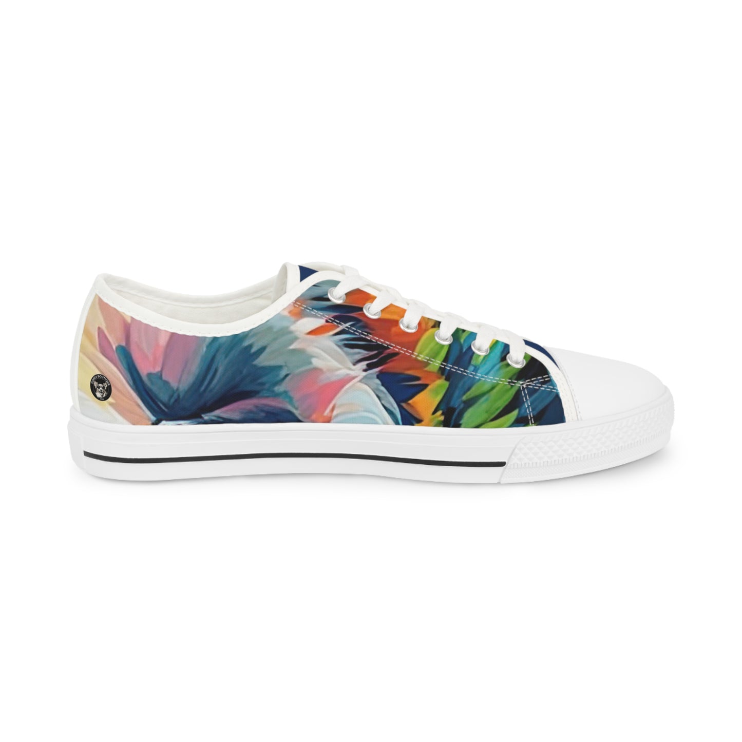 Scouter Corgi Artistic Abstract Colorful Men's Low Top Casual Canvas Sneakers