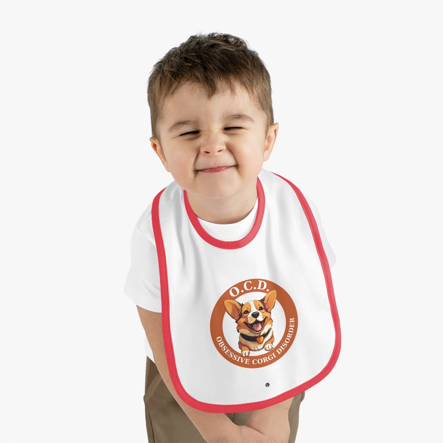 O.C.D. Obsessive Corgi Disorder - Baby Bib