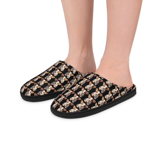 Puppy Portrait Mosaic - Men's Slippers