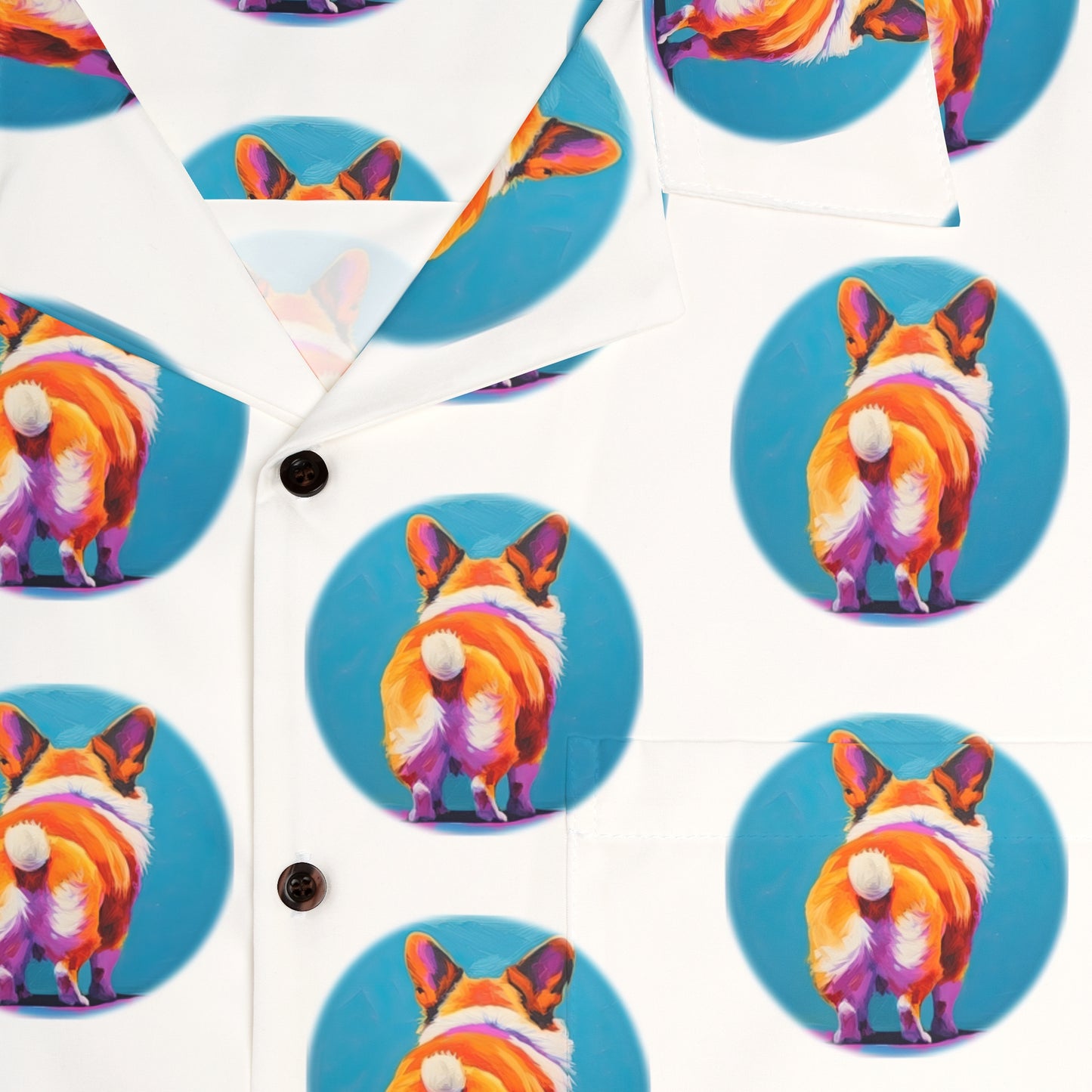 Corgi Butt Hawaiian Shirt