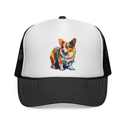 Scouter Corgi Watercolor Trucker Cap