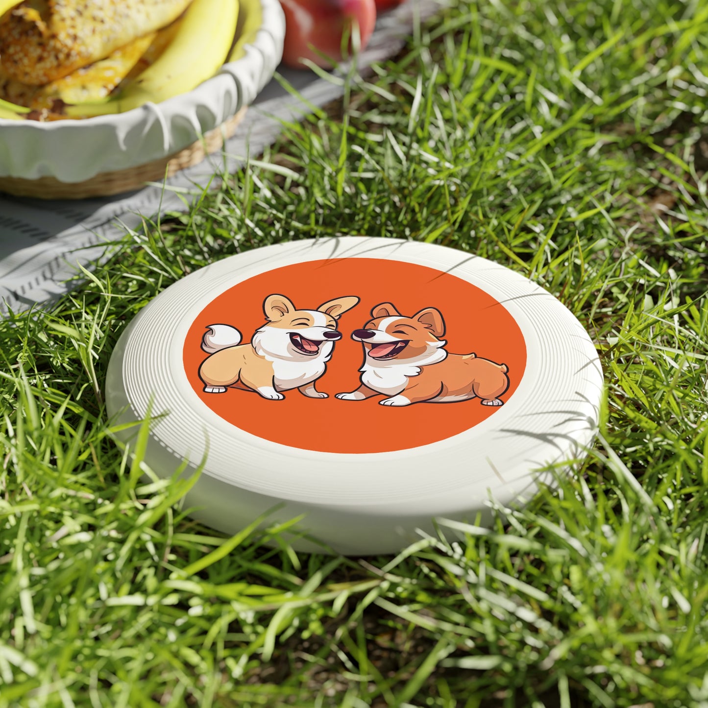 Corgi Couple - Wham-O Frisbee