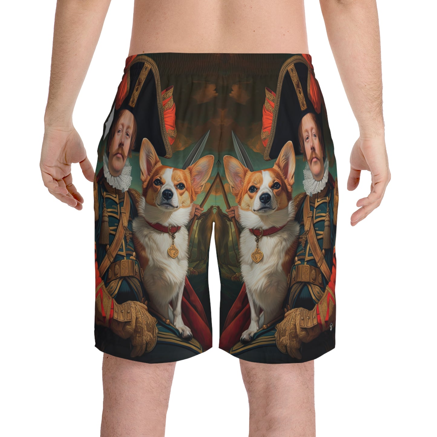 First Royal Corgi Board Shorts