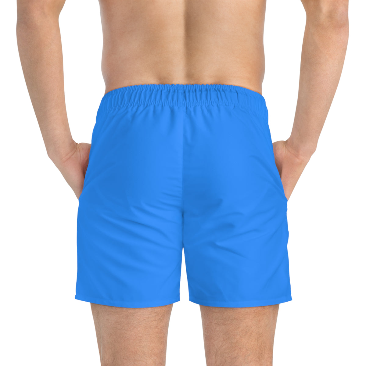 Comical Corgi All Smiles Blue Swim Trunks