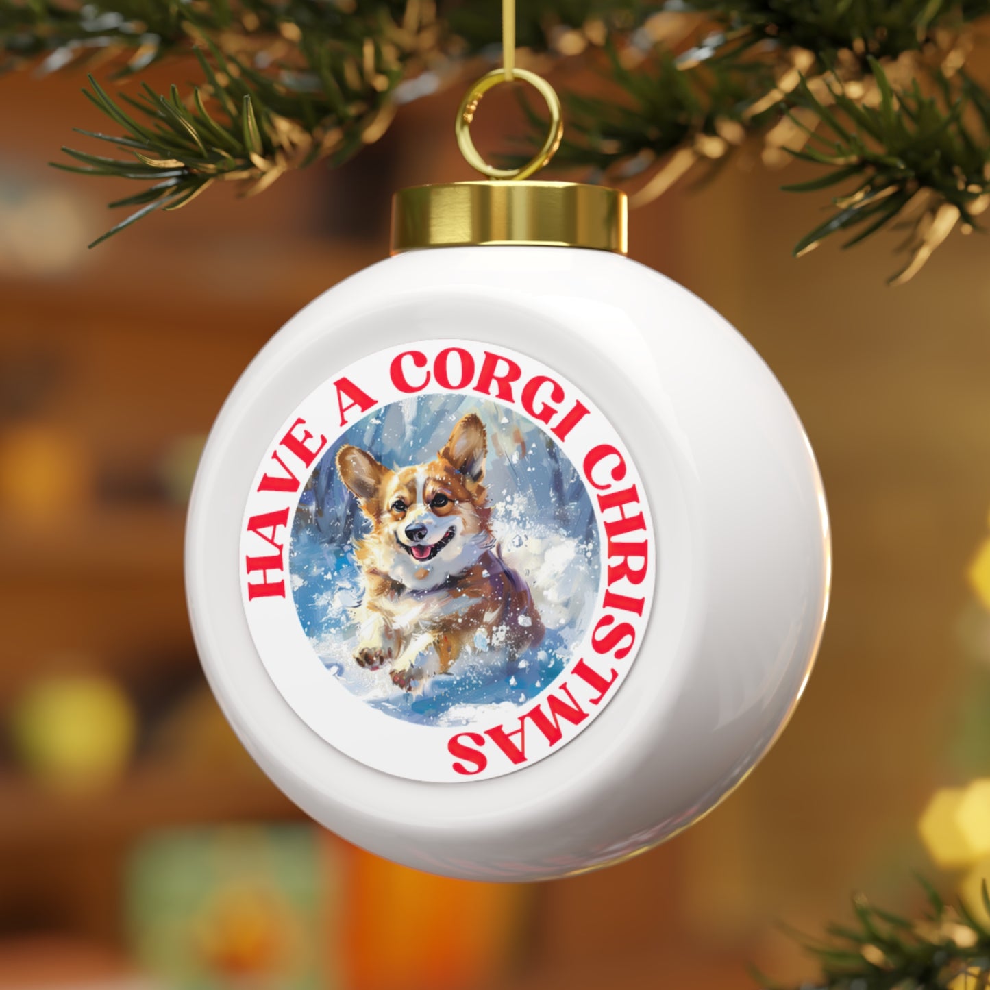 Corgi Christmas - Christmas Tree Ball