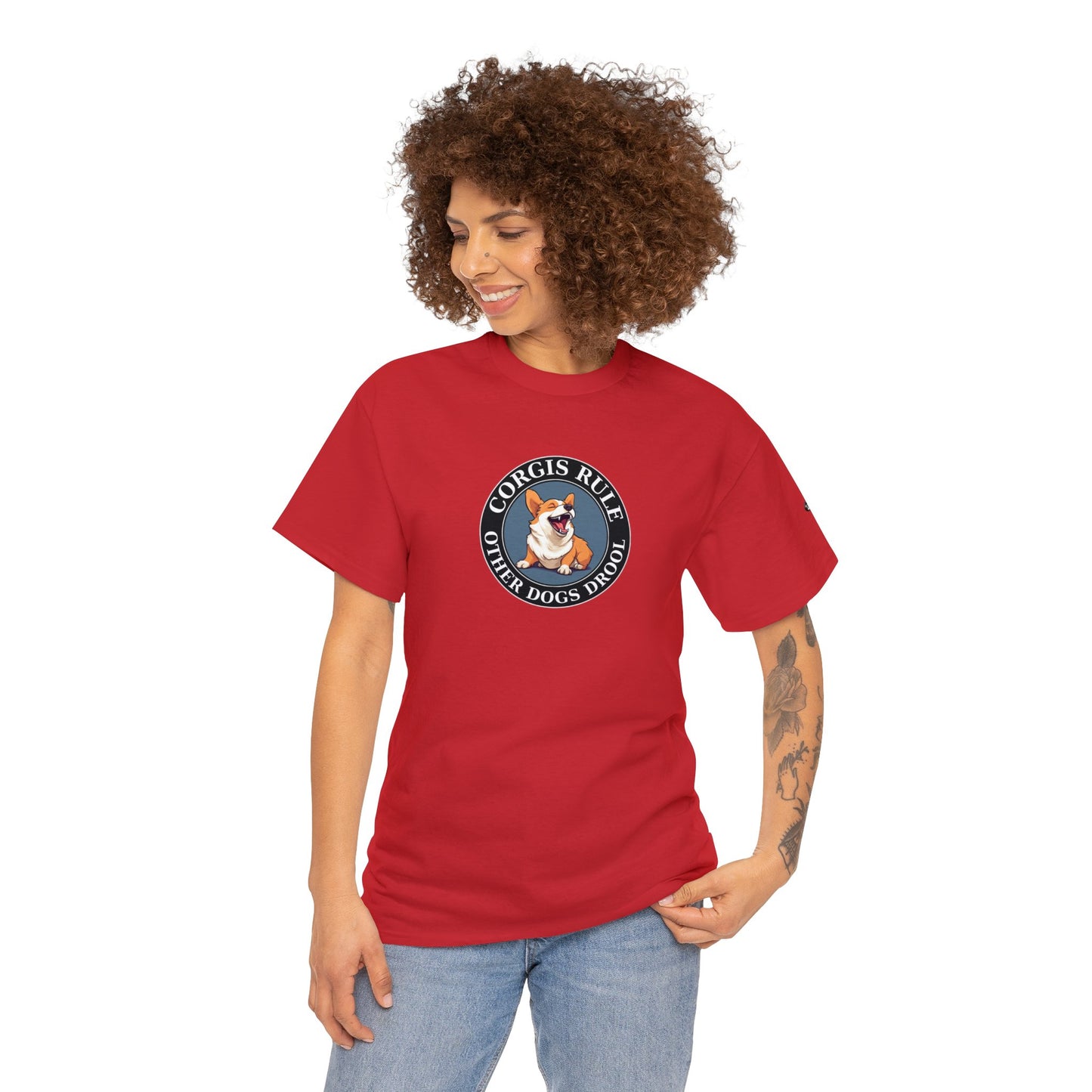 Corgis Rule...Other Dogs Drool - Unisex Heavy Cotton Tee