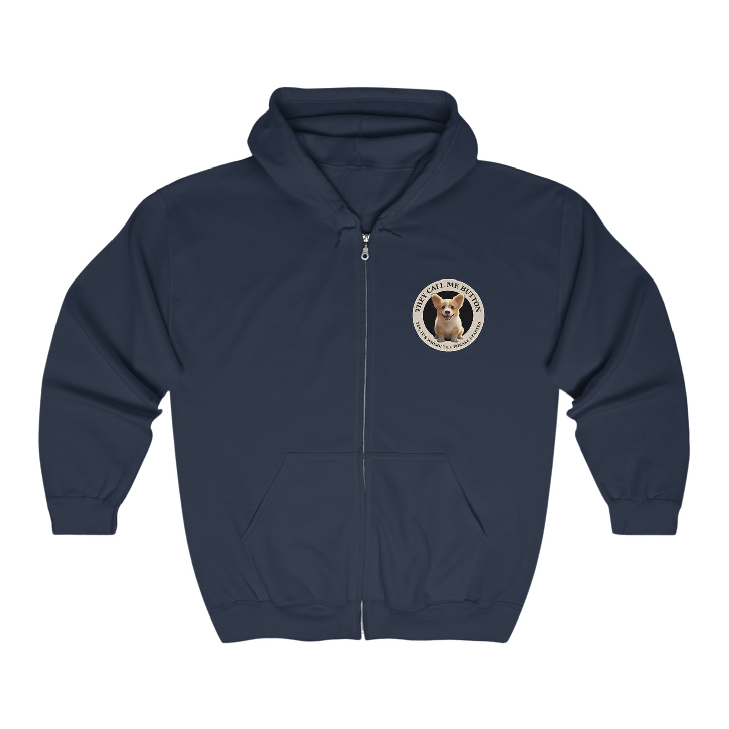 Cute as a Button - Zip Hoodie
