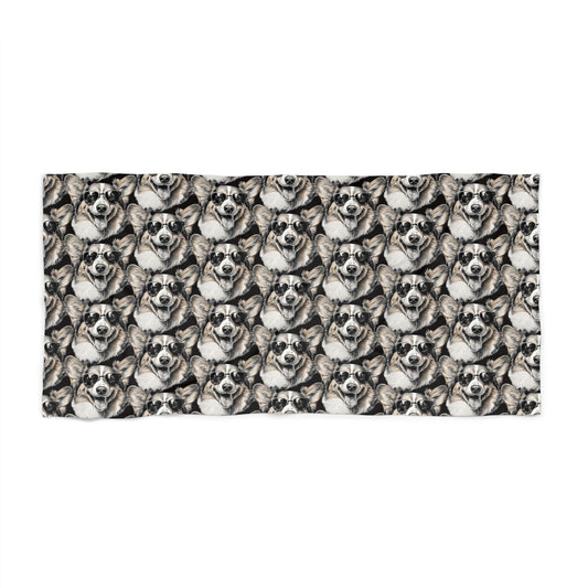 Corgi Cool Beach Towel