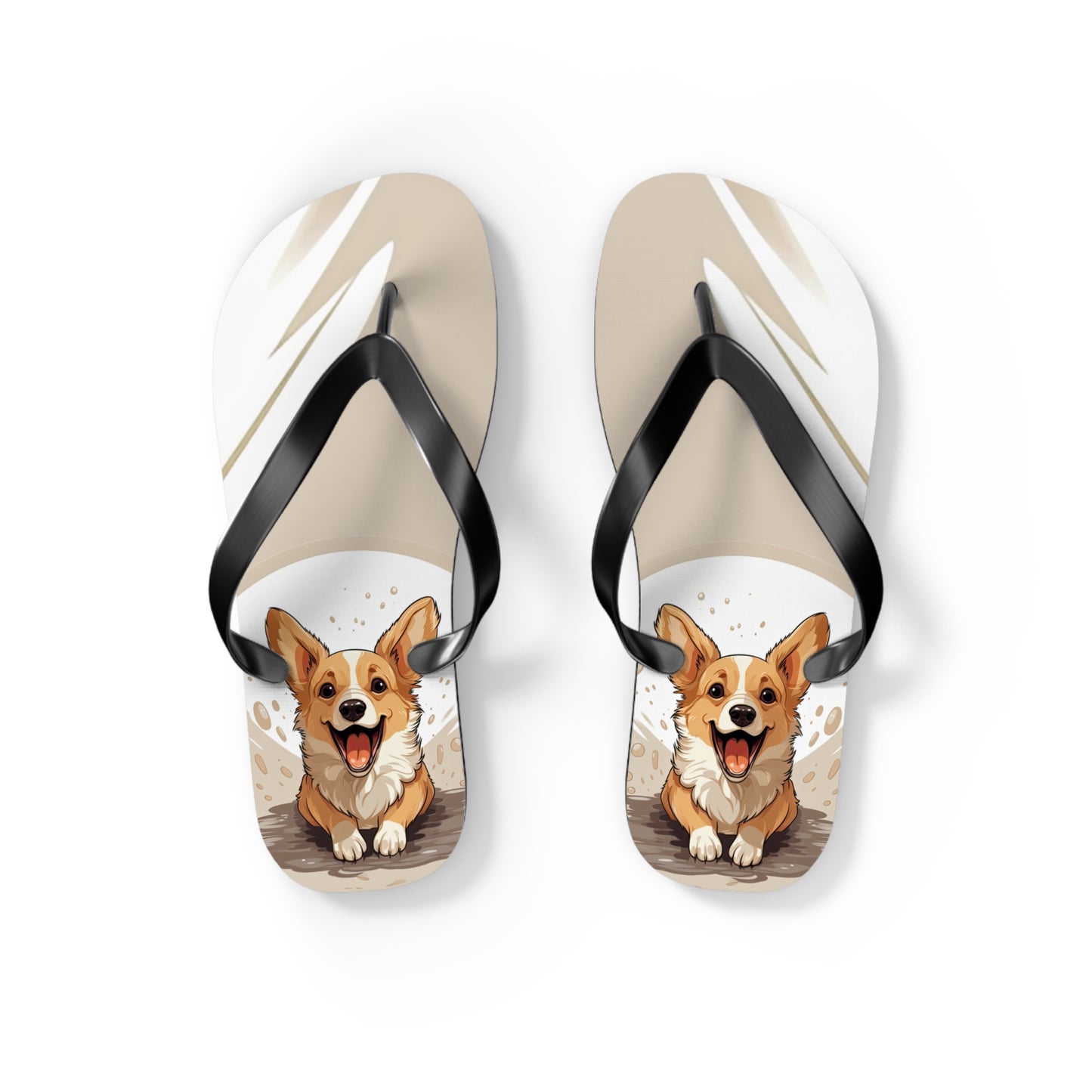 Corgi Cuteness Flip-Flops