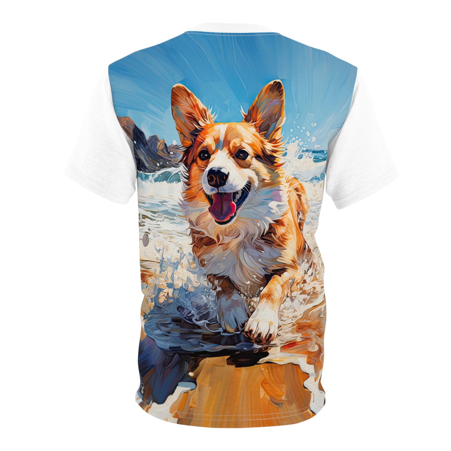 T-shirt gras Coastal Corgi