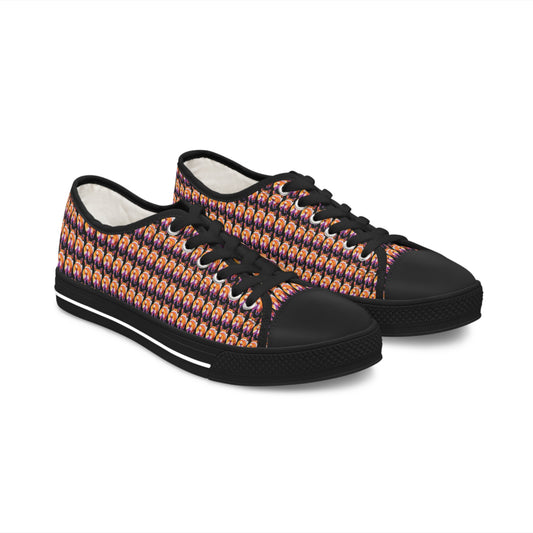 Corgi Butt Mosaic - Women's Low Top Sneakers
