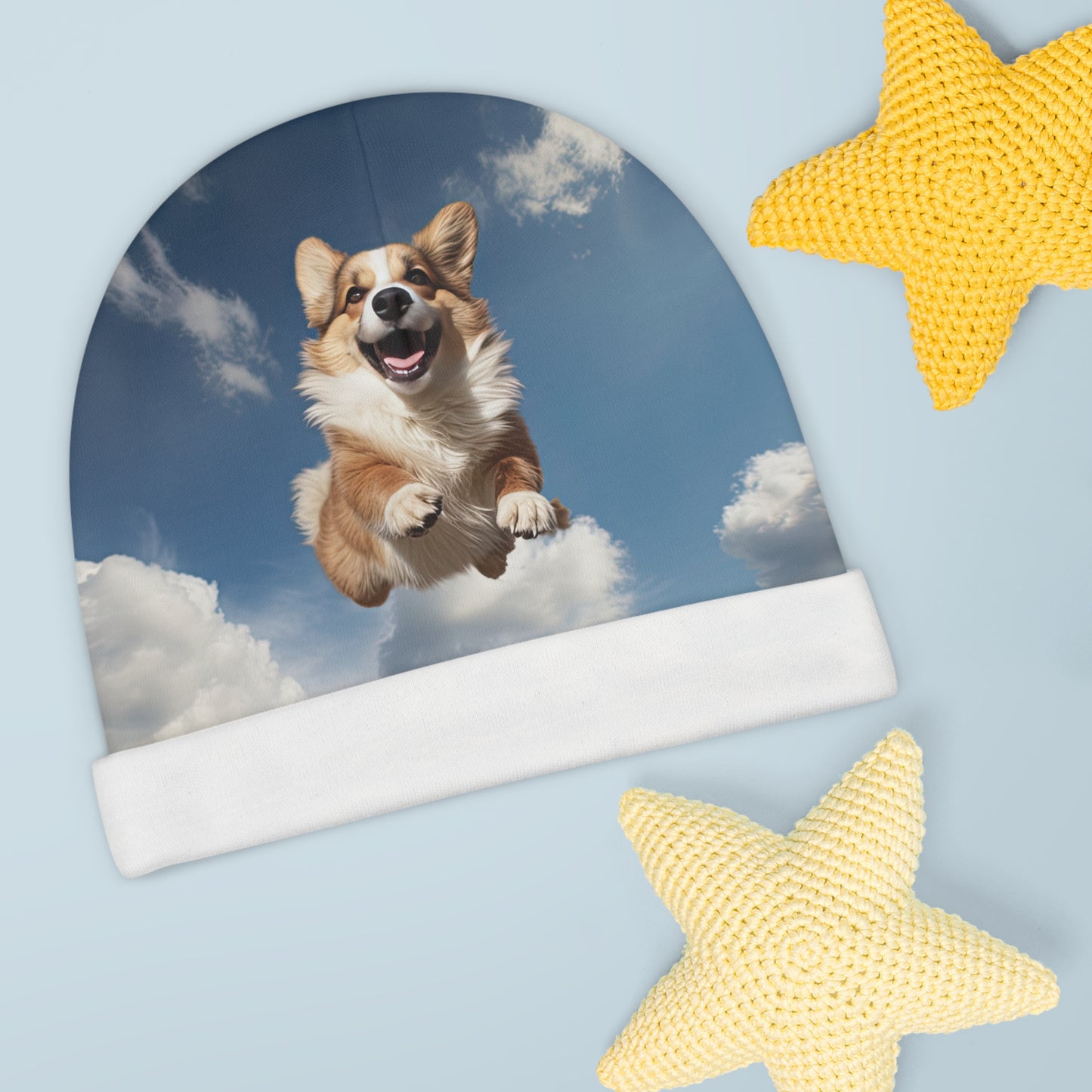 Super Corgi Baby Beanie