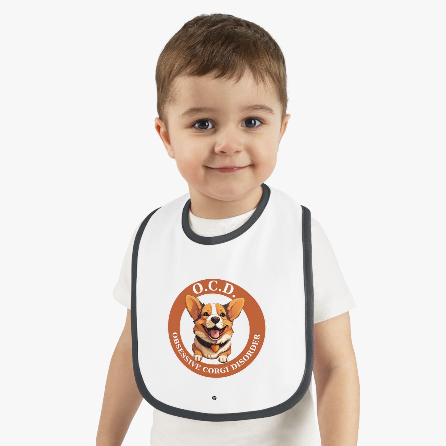 O.C.D. Obsessive Corgi Disorder - Baby Bib