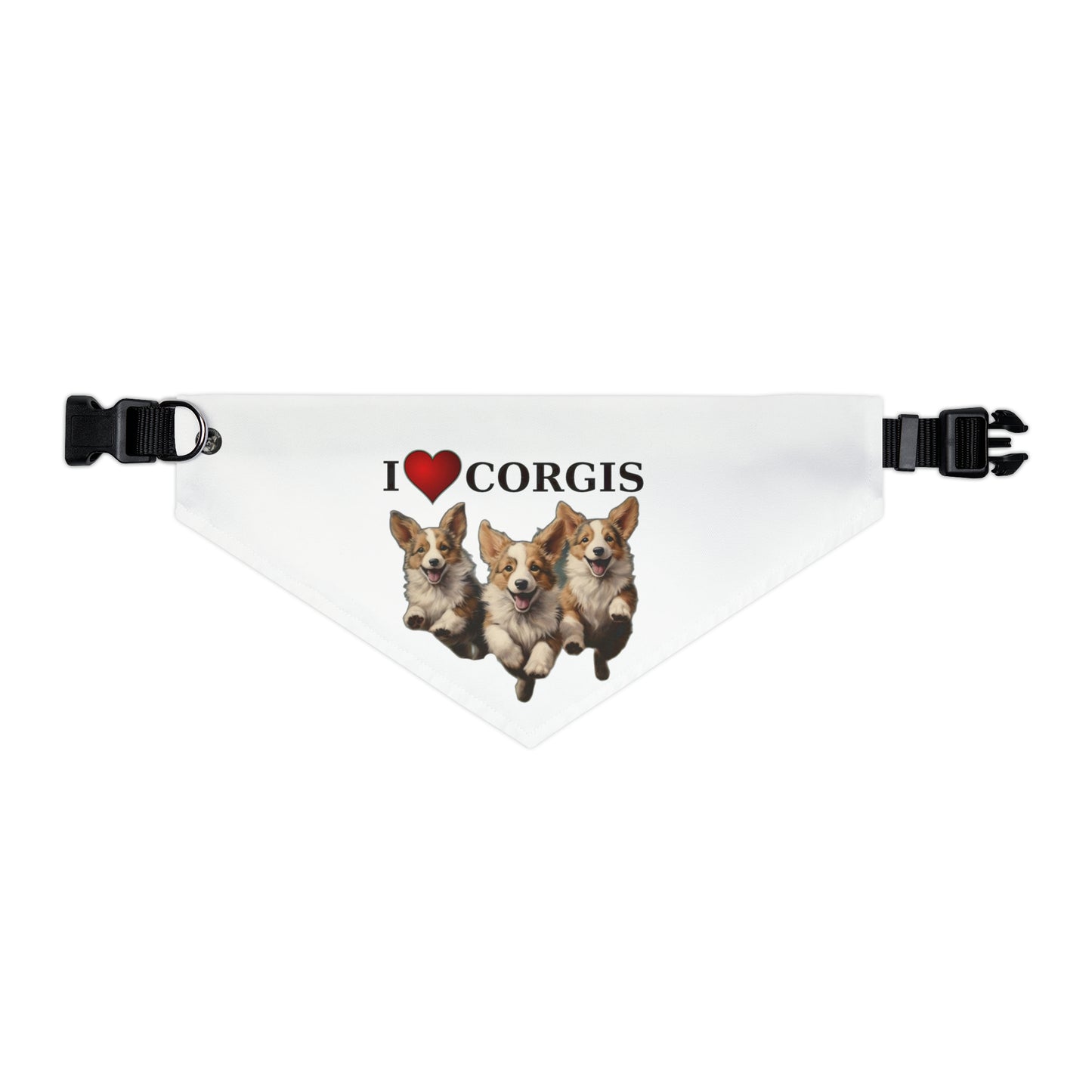 I Heart Corgis - Bandana Collar