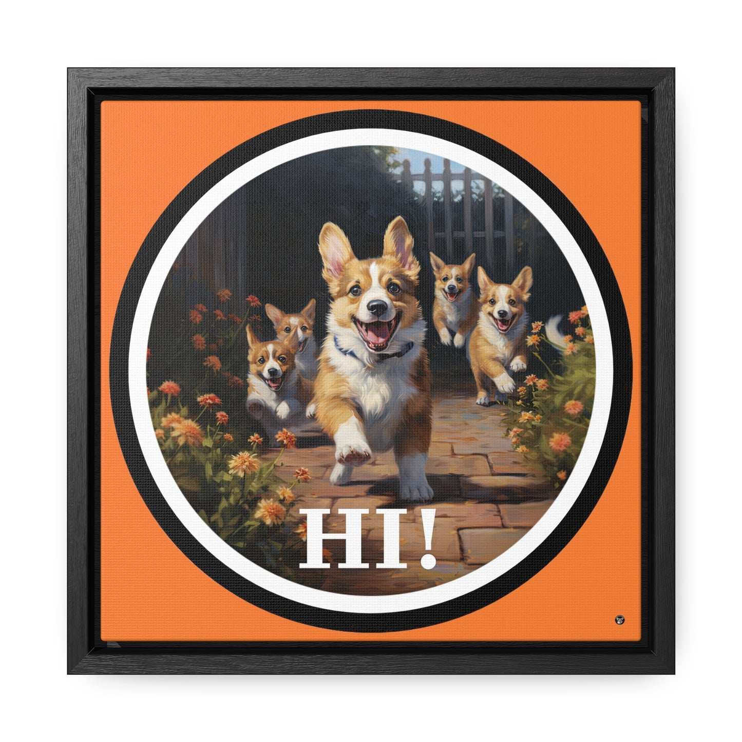 Hi! - Framed on Canvas