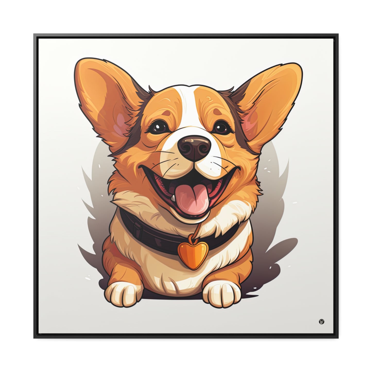 Puppy Love - Framed on Canvas