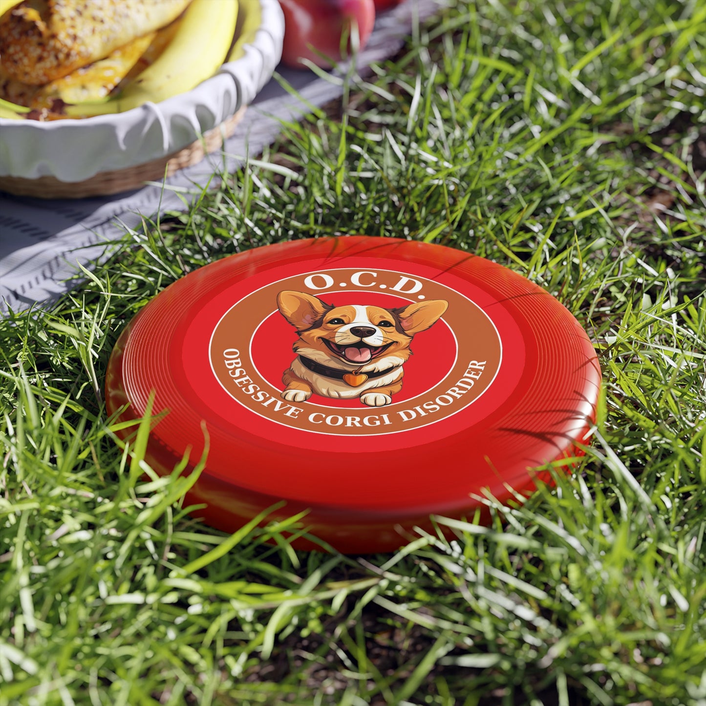 O.C.D. Obsessive Corgi Disorder - Wham-O Frisbee