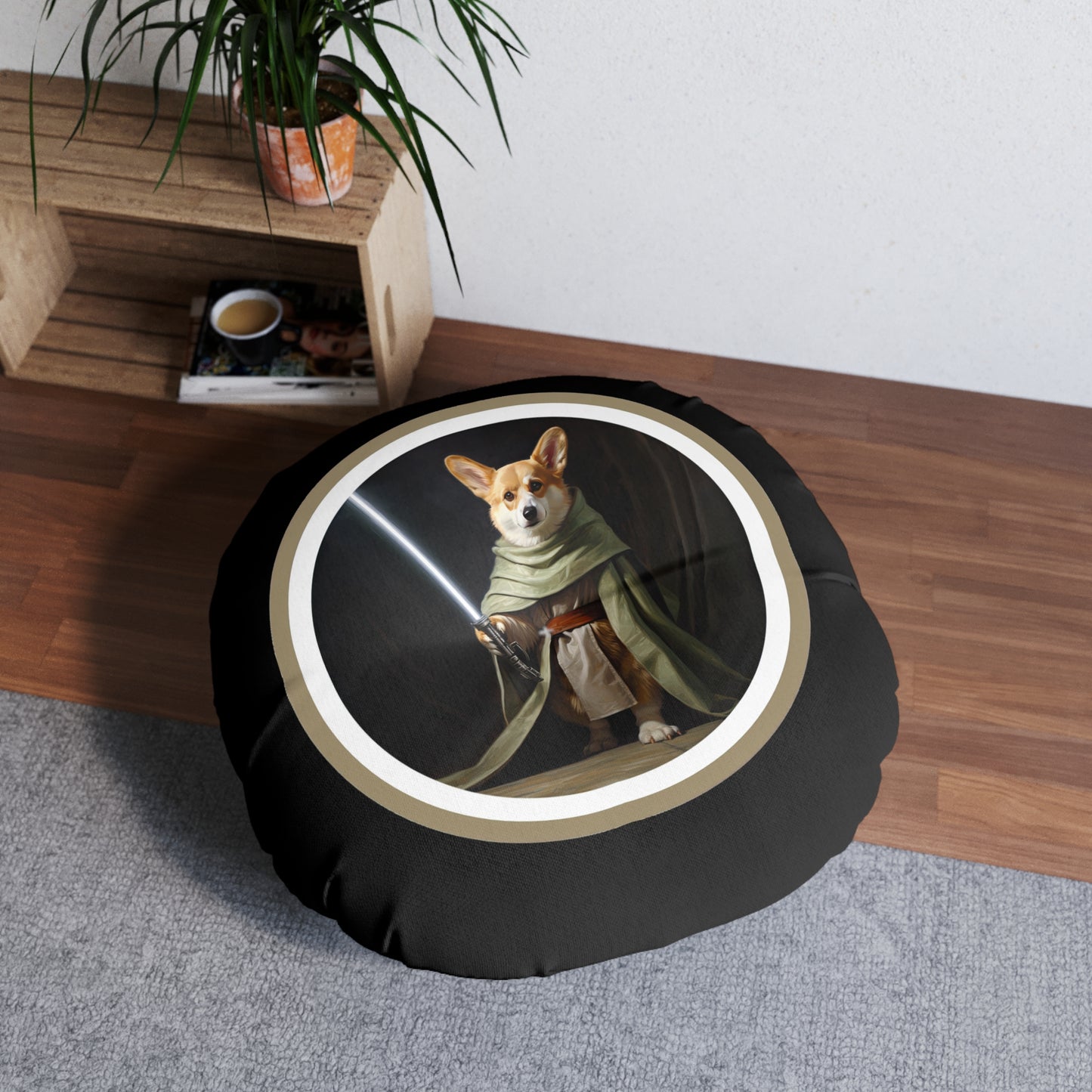 Jedi Corgi - Floor Pillow