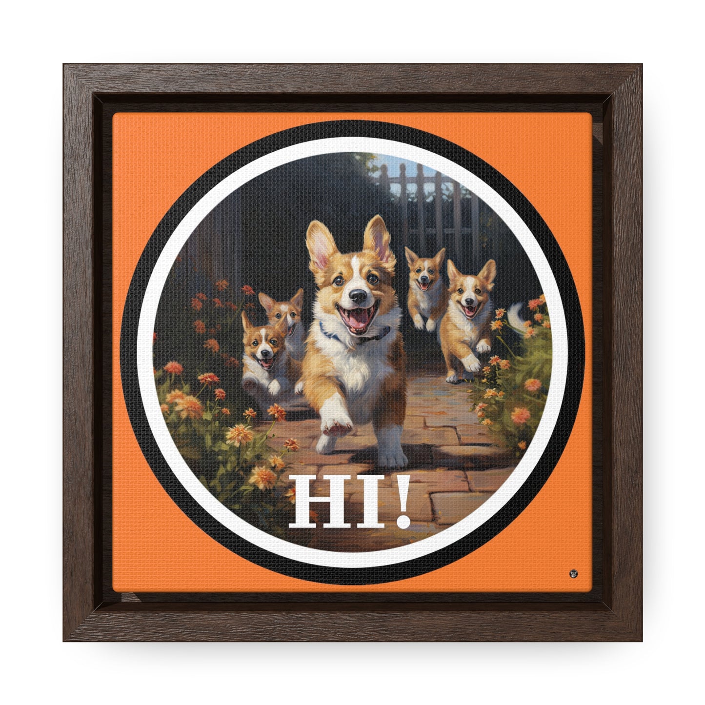 Hi! - Framed on Canvas