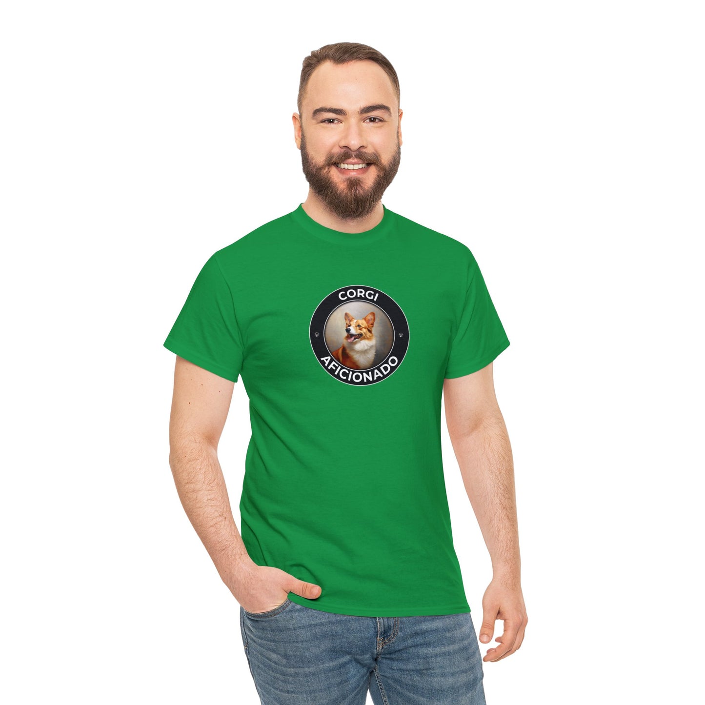 Corgi Aficionado - Unisex Heavy Cotton Tee