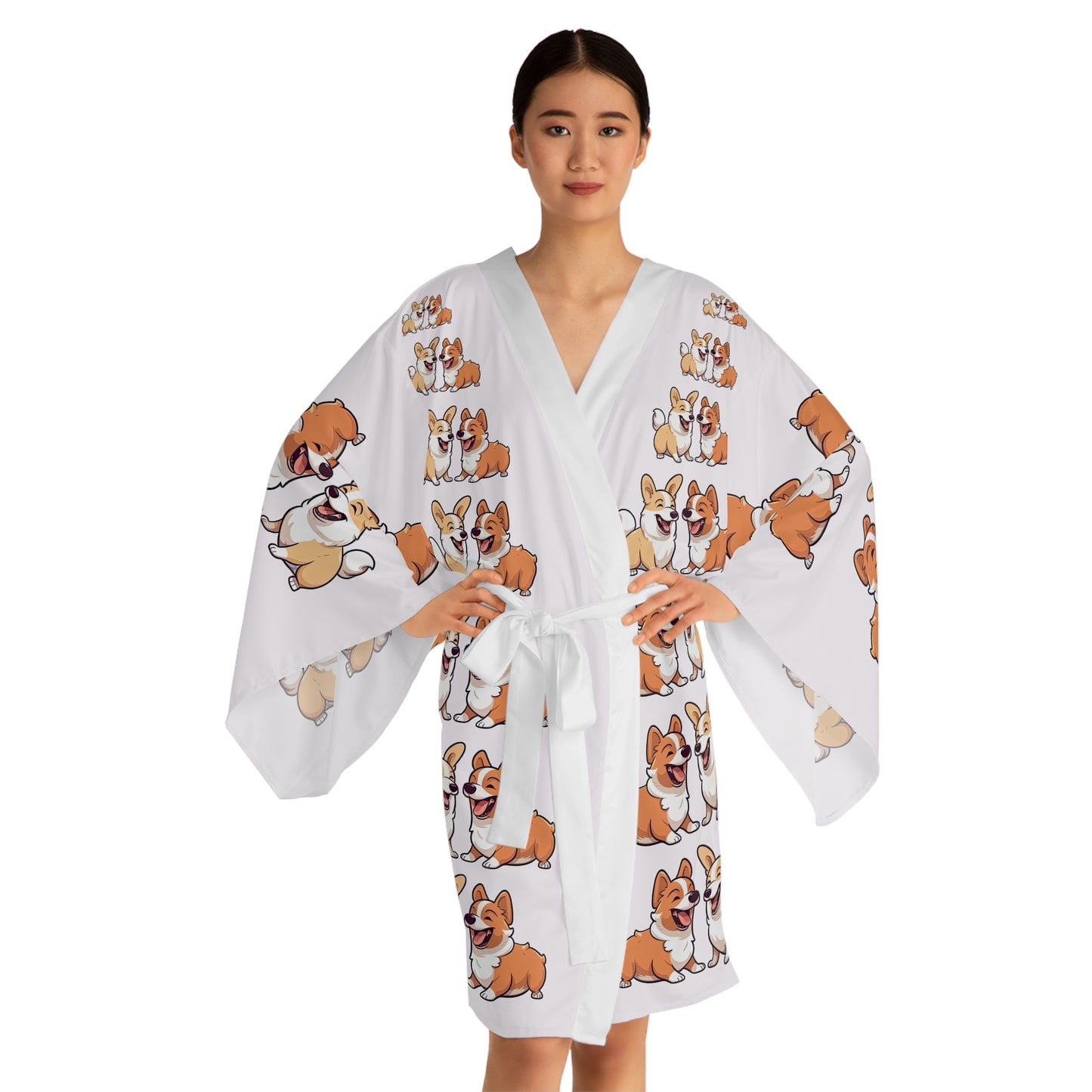 Corgi Couple Kimono Robe