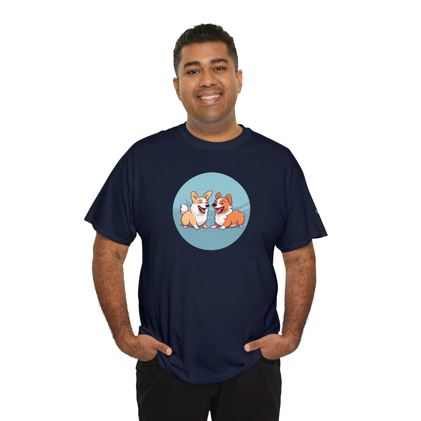Corgi Couple - Unisex Heavy Cotton Tee