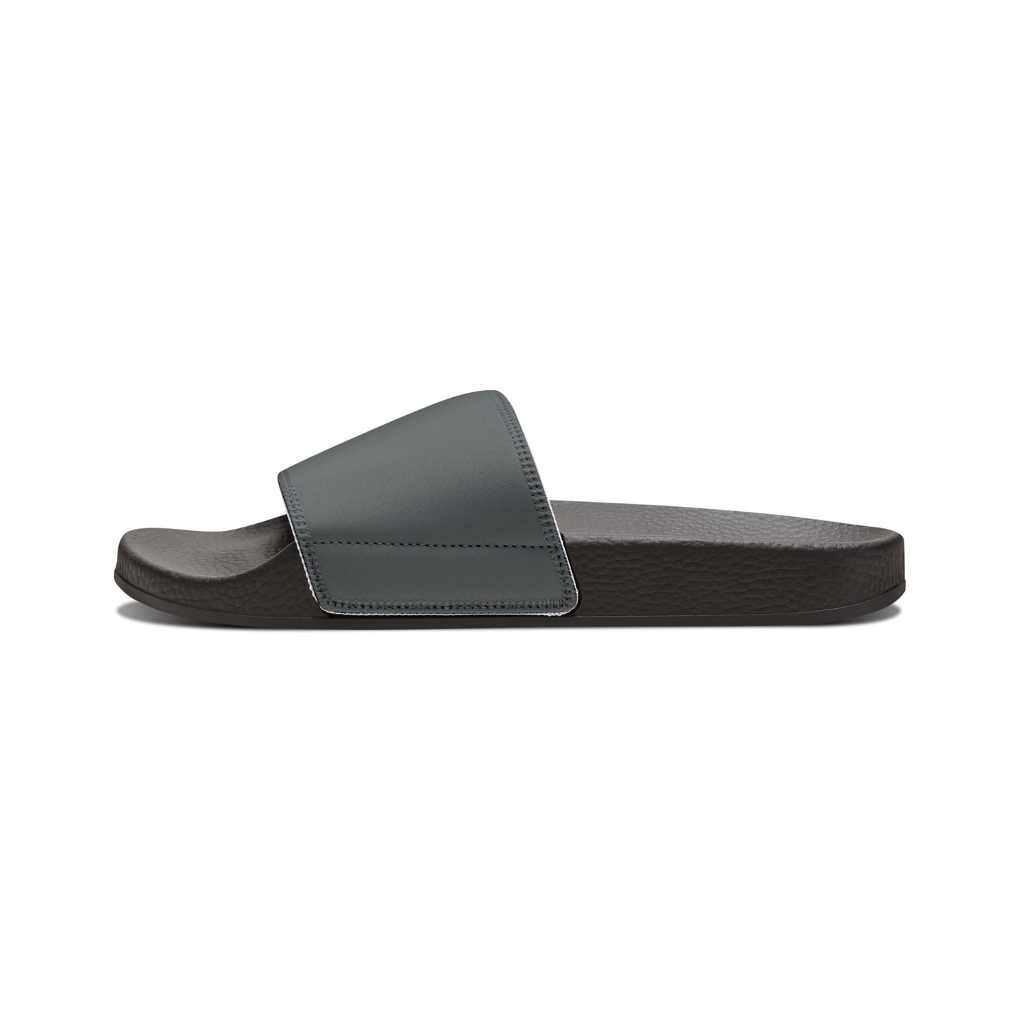 Leader of the Pack Men's Gray Slide Sandals - Casual Pool & Beach Slides