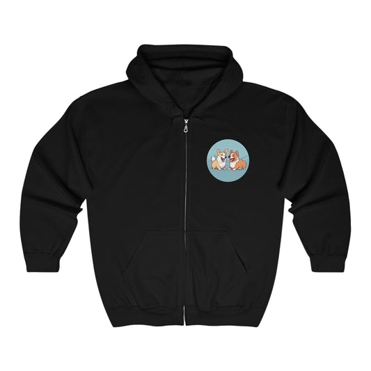 Corgi Couple - Zip Hoodie
