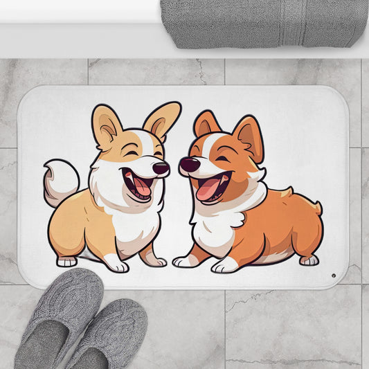 Corgi Couple - Bath Mat