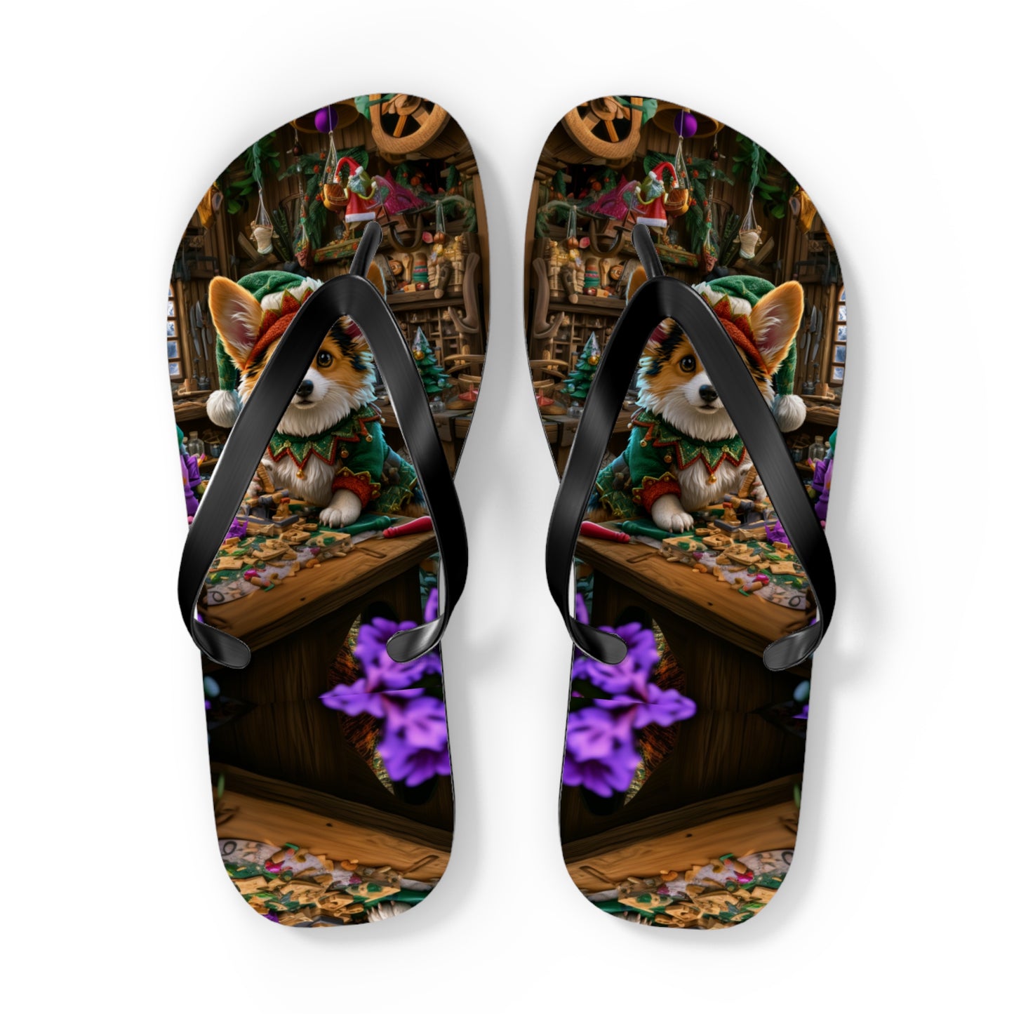 Santa's Little Helper Flip-Flops