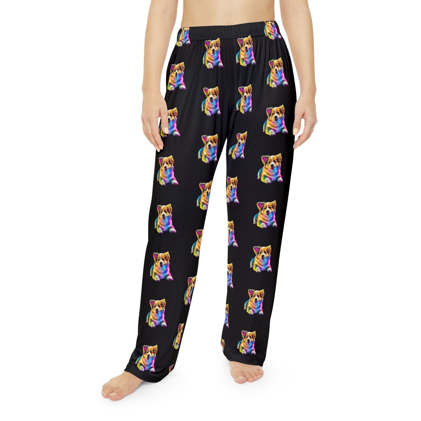 Colorful Corgi Women's Pajama Pants