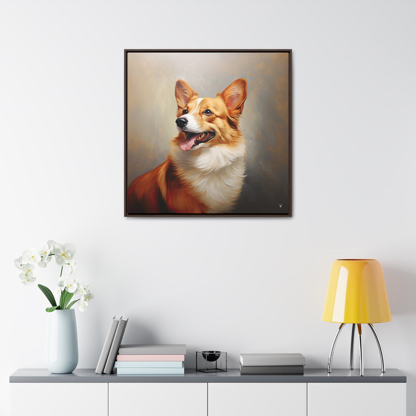 Pembroke Portrait - Framed on Canvas