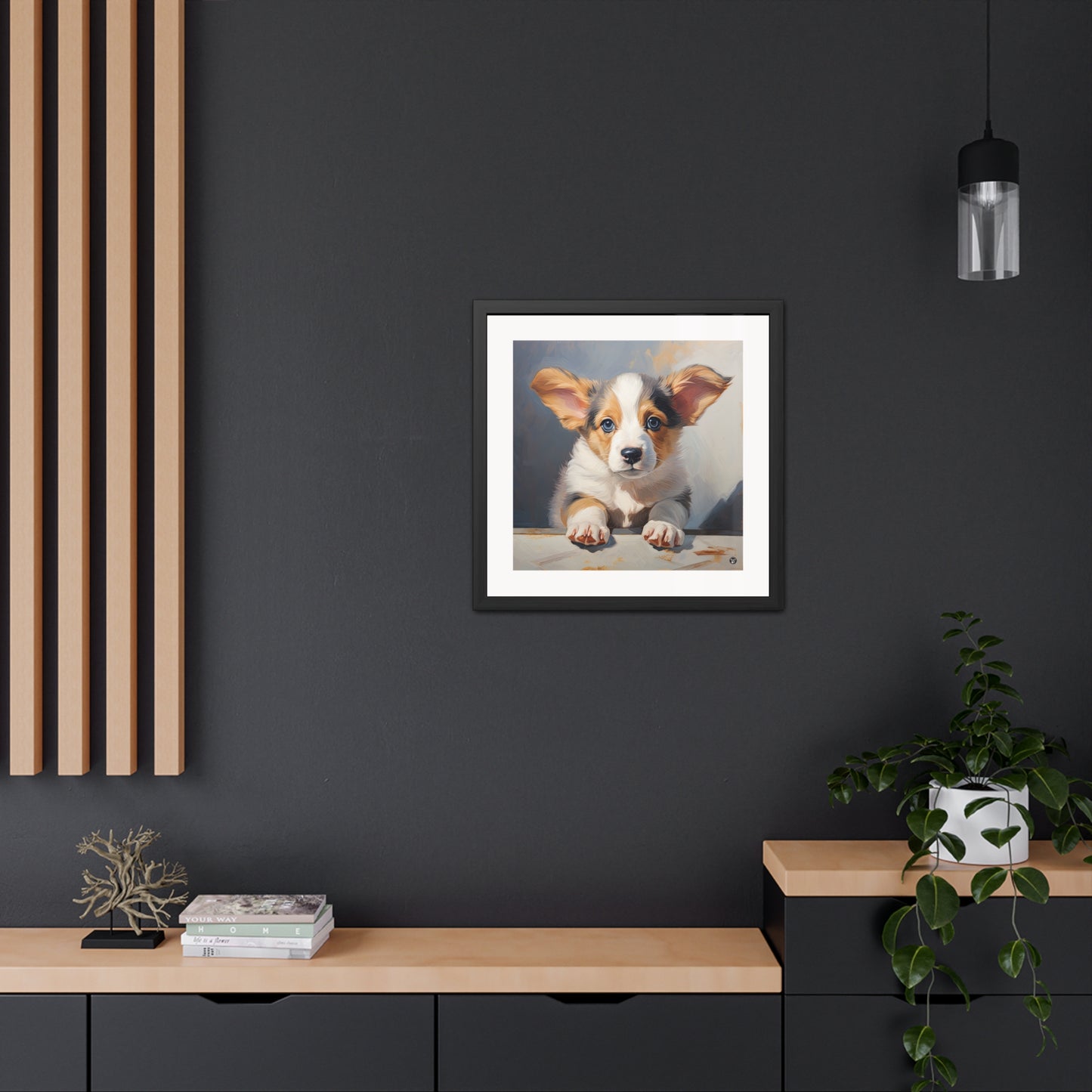 Tableau encadré Portrait de chiot