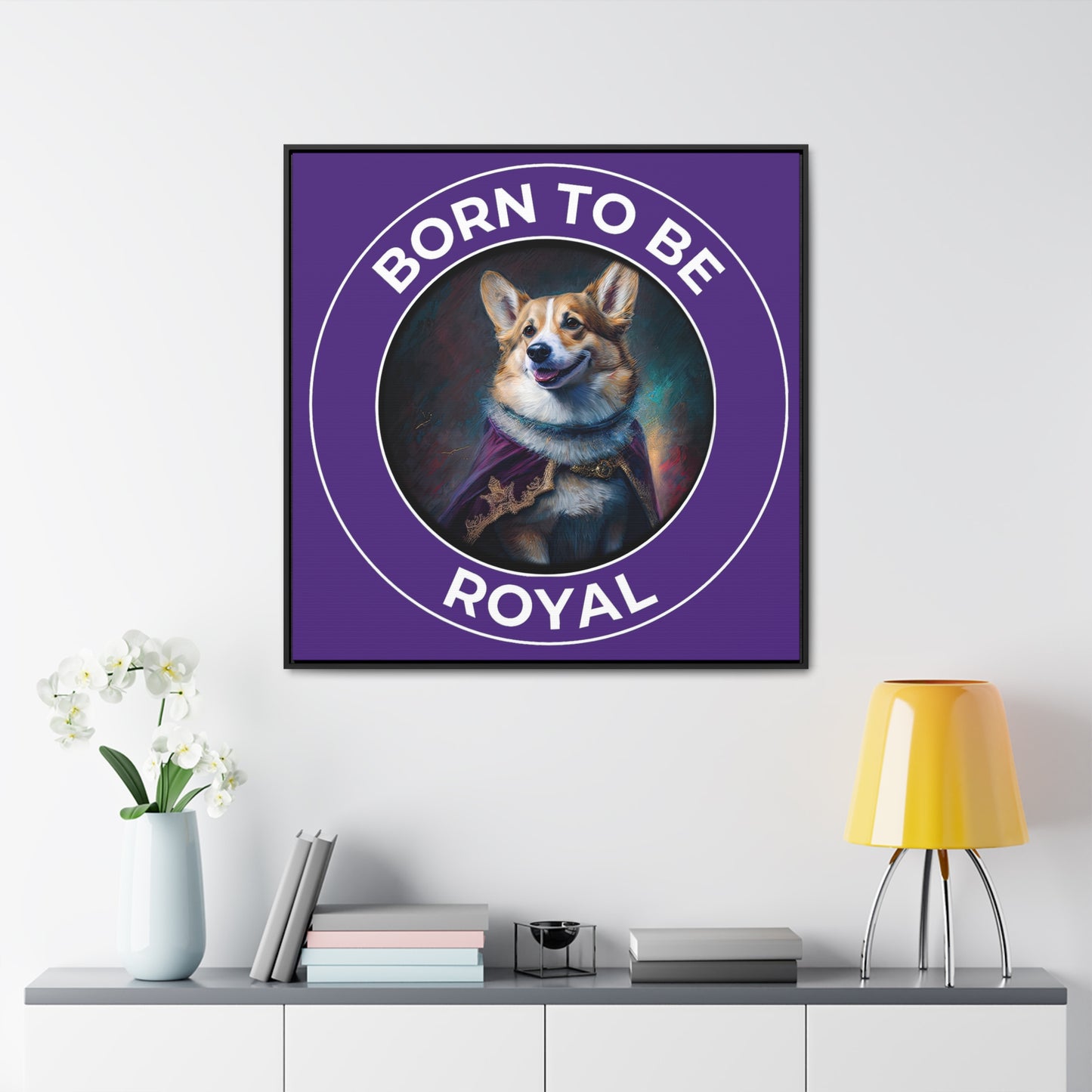 Born To Be Royal - Framed on Canvas