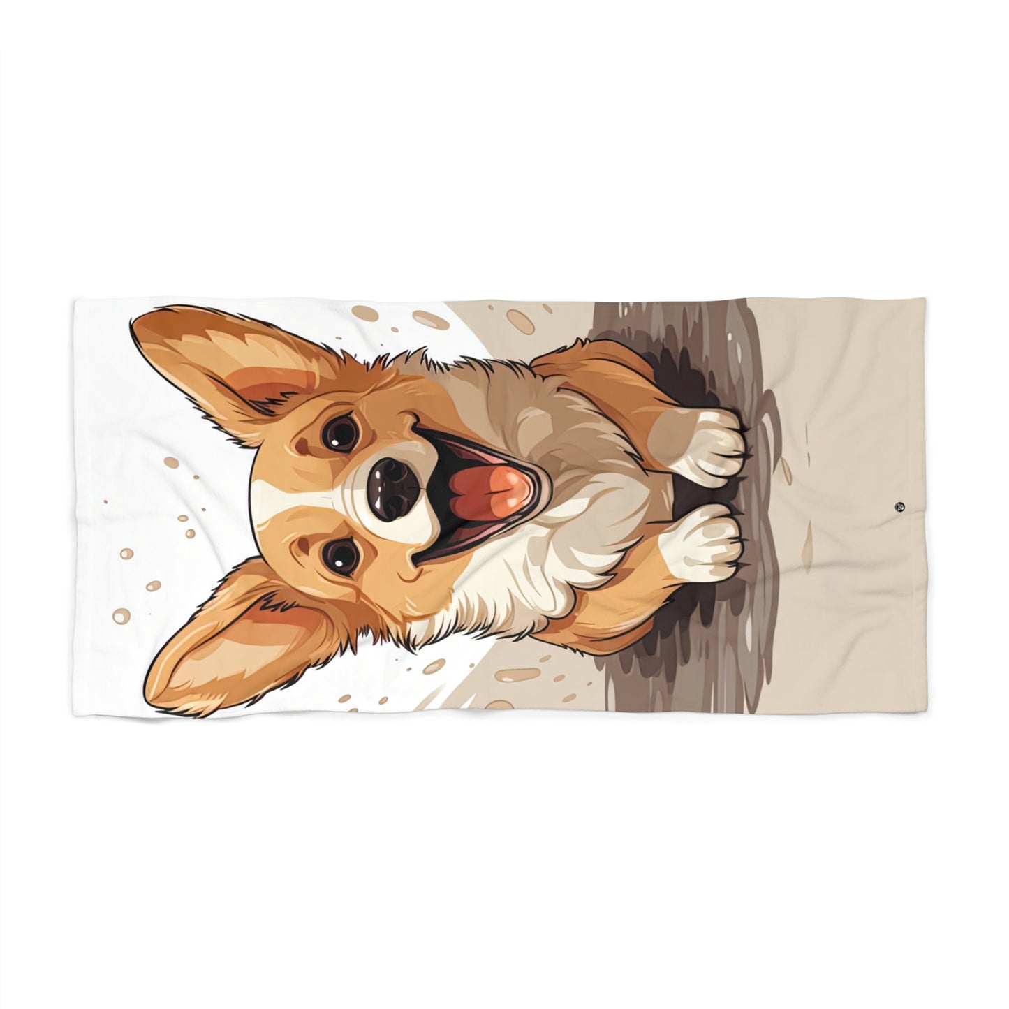 Corgi Cuteness Beach Towel