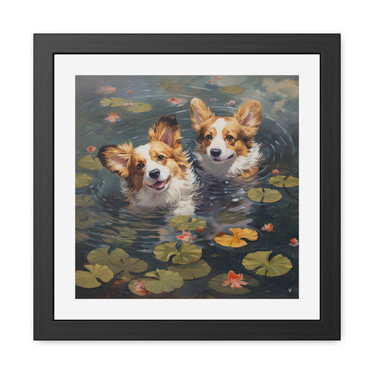 Pond Pups Framed Print
