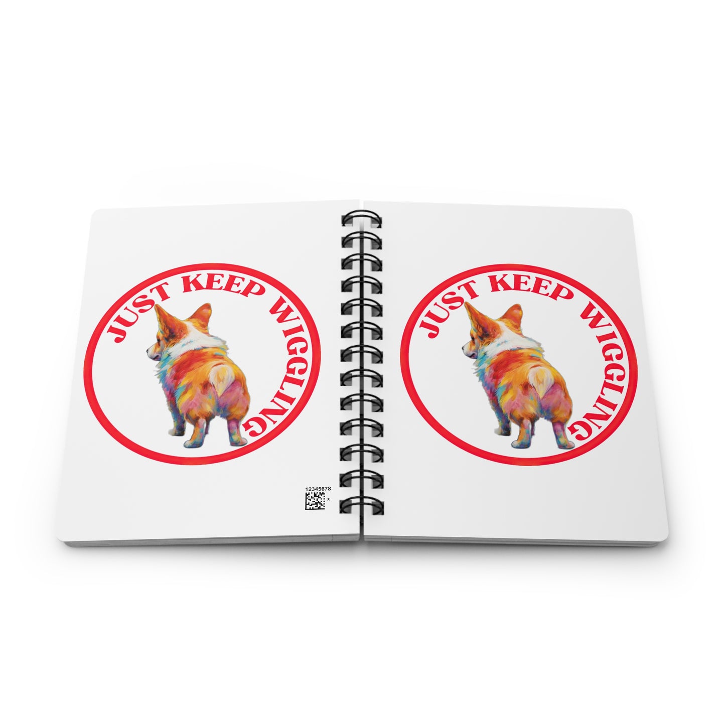 Just Keep Wiggling - Spiral Bound Notebook