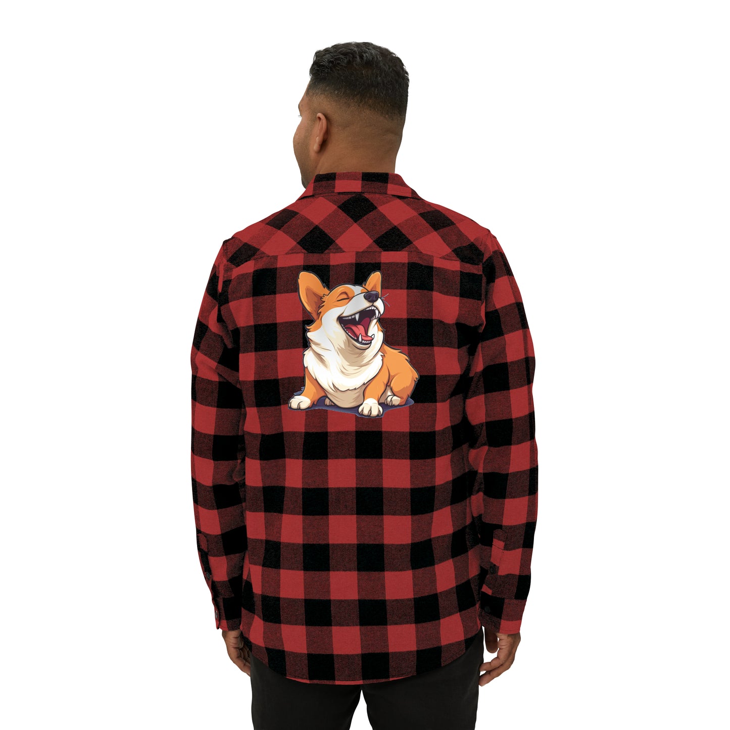 Comical Corgi - Flannel Shirt