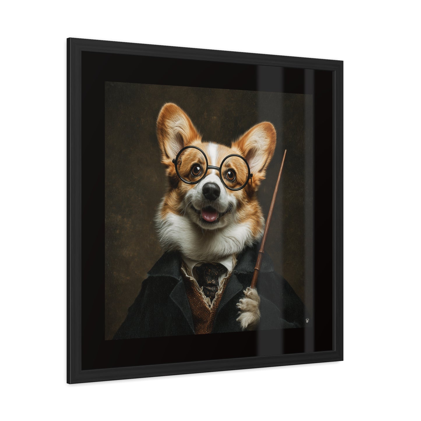 Corgi Potter Framed Print