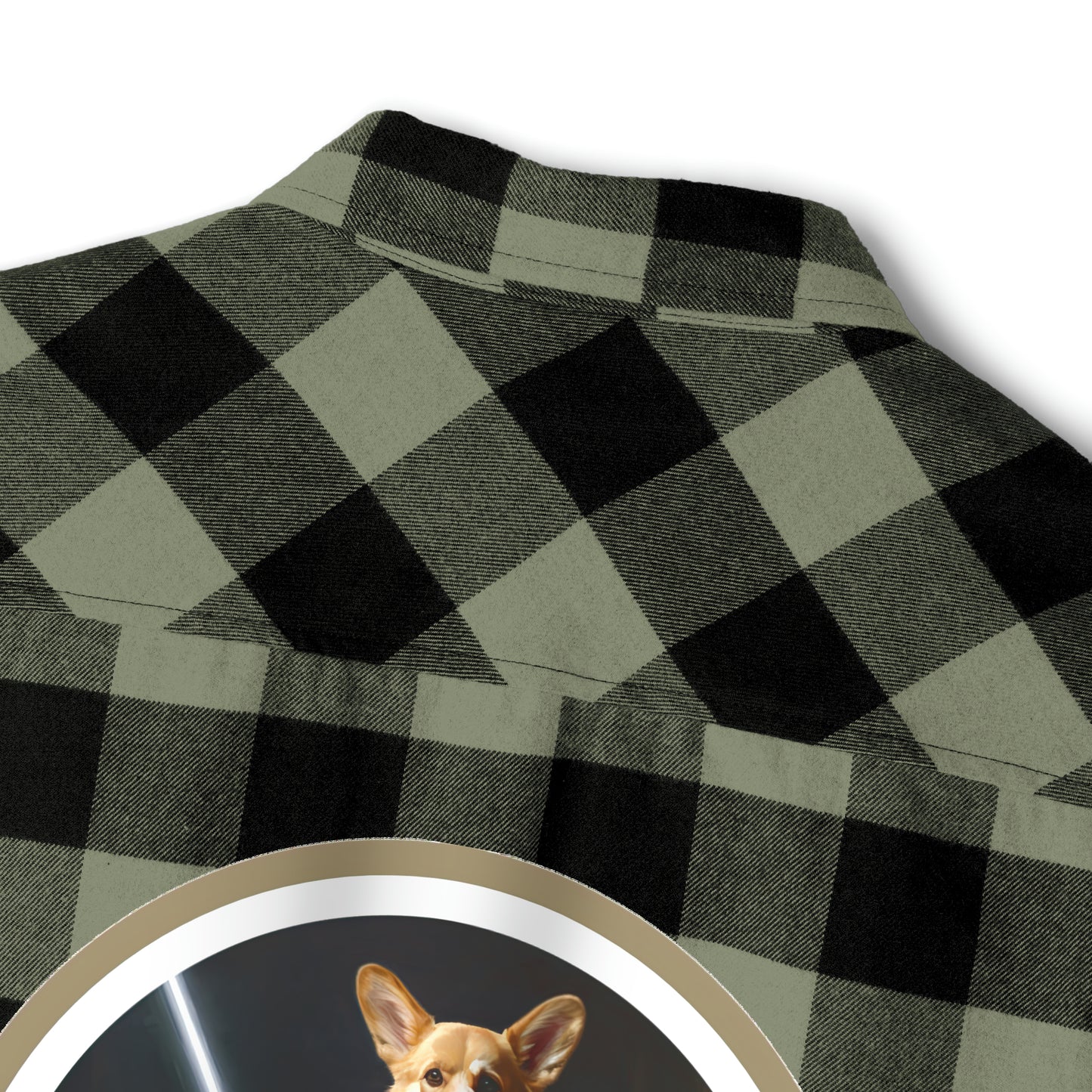 Jedi Corgi - Flannel Shirt