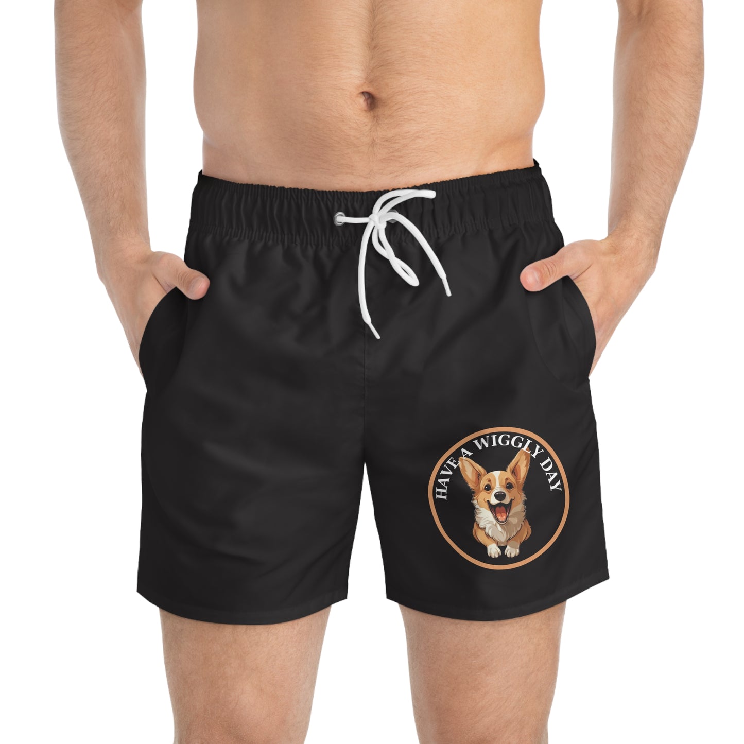 Have a Wiggly Day Swim Trunks