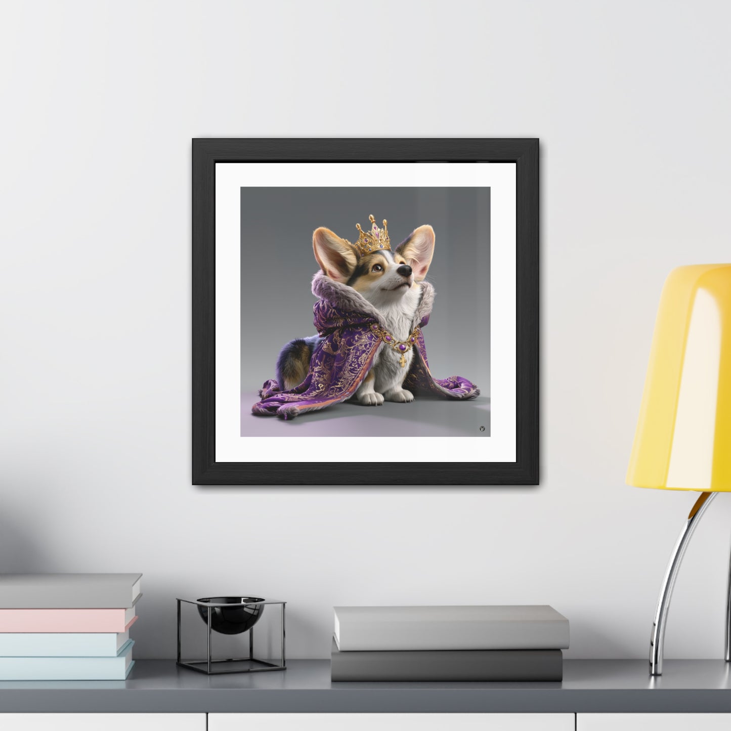 King Pup Framed Print