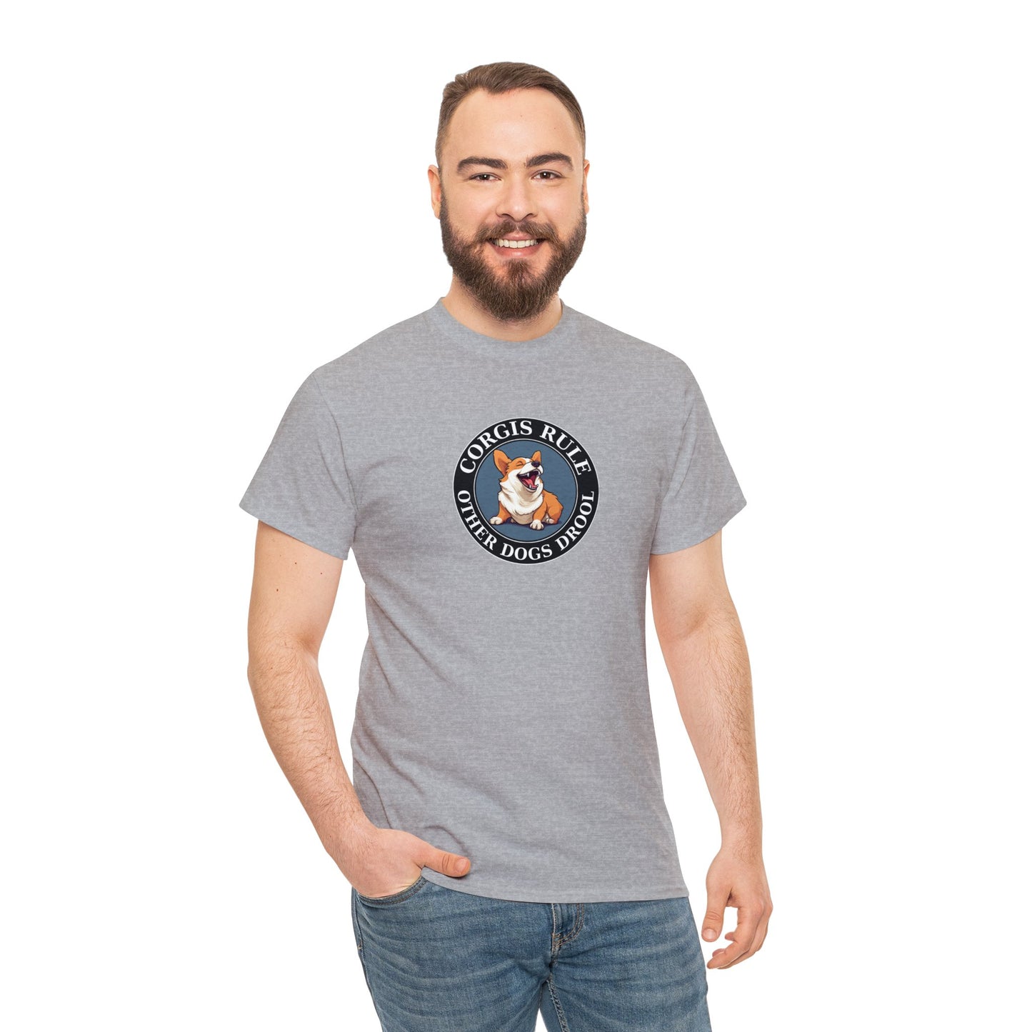 Corgis Rule...Other Dogs Drool - Unisex Heavy Cotton Tee