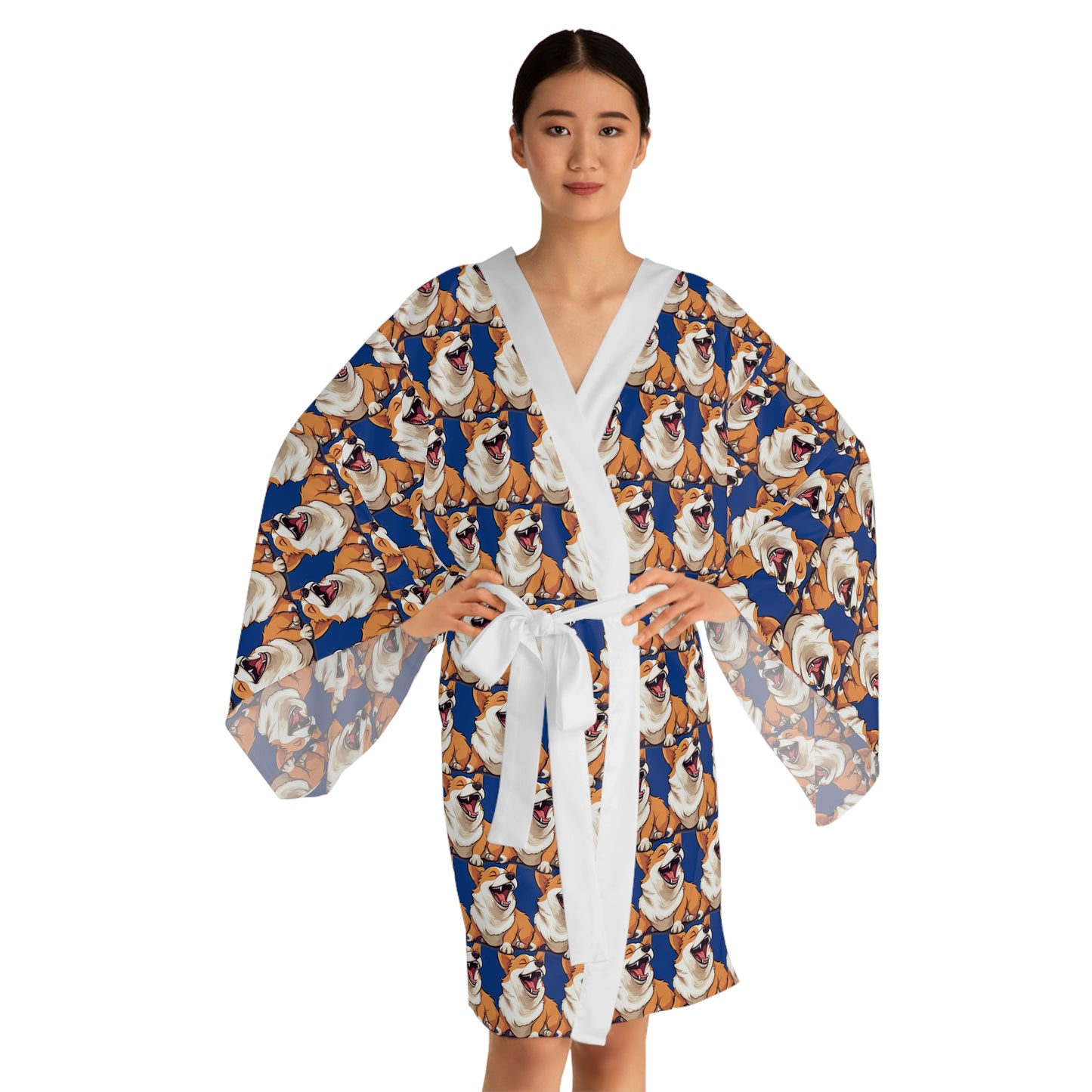 Comical Corgi - Kimono Robe