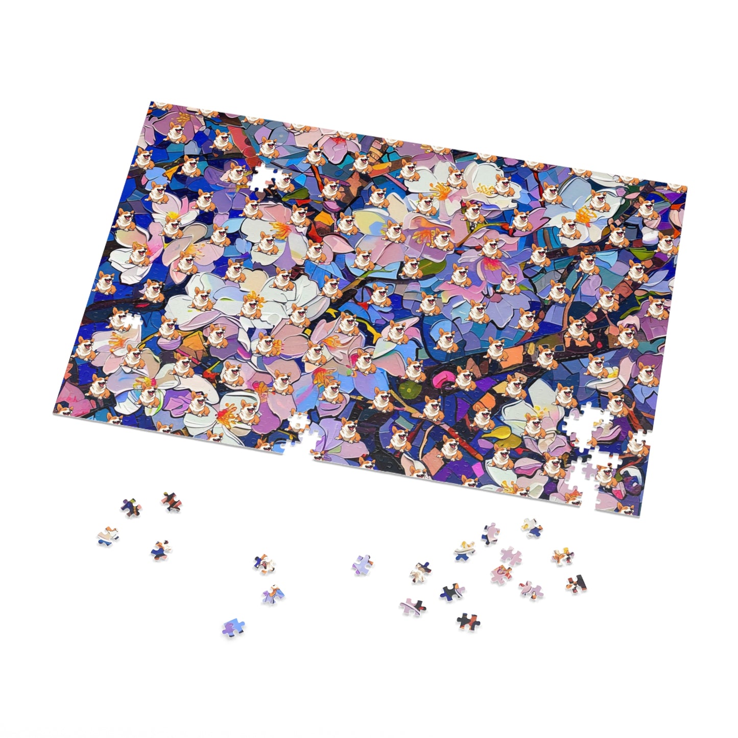 Flowers and Corgis - Jigsaw Puzzle