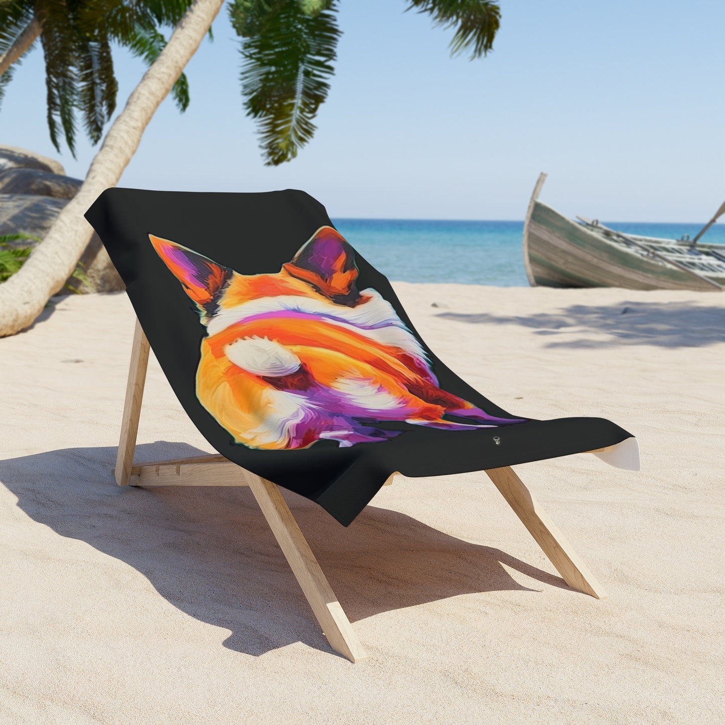 Corgi Butt - Beach Towel