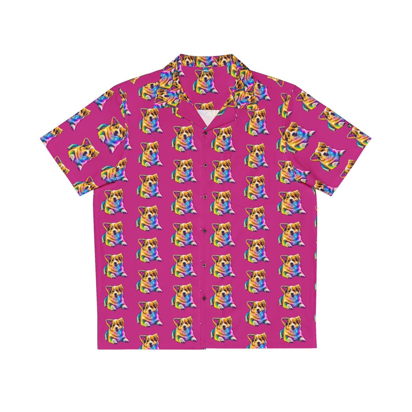 Pink Puppy Hawaiian Shirt